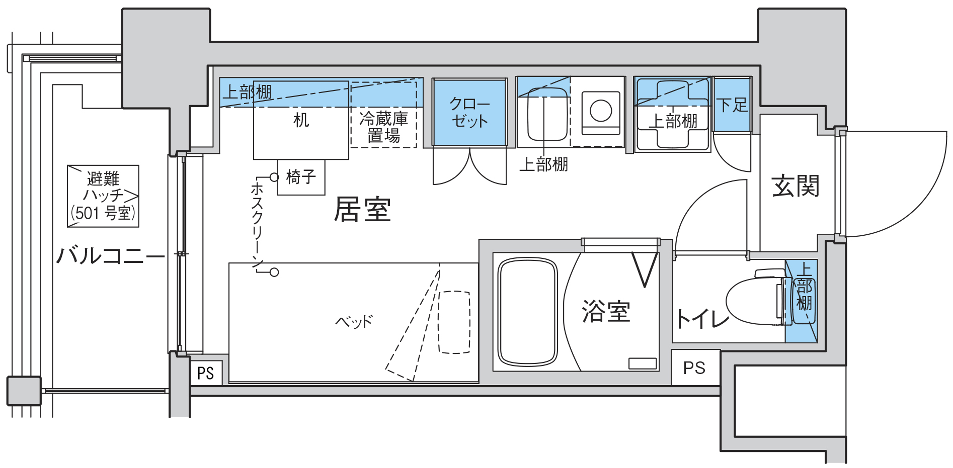 CV赤塚新町_間取り_C1タイプ
