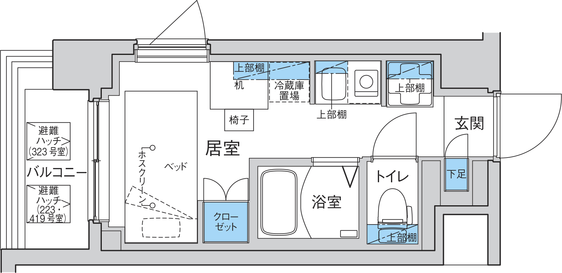 CV赤塚新町_間取り_Gタイプ（１F）