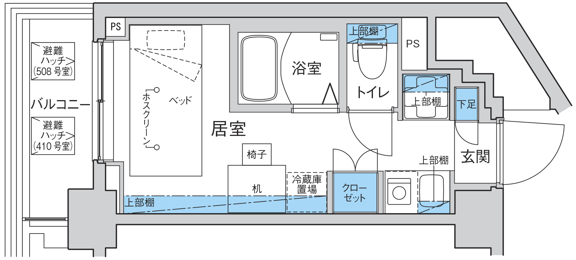 CV赤塚新町_間取り_Hタイプ